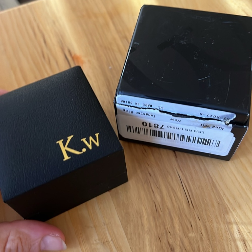 King Will Basic 6mm Men Wedding Black/Silver Tung… - image 4